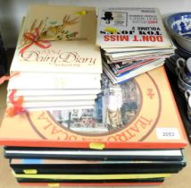 A selection of diaries, CDs and long playing records, genre Tea Room Scarla, etc.