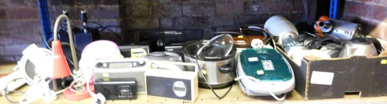 Electrical items, including radios, Lean Mean Fat Grilling Machine, etc.