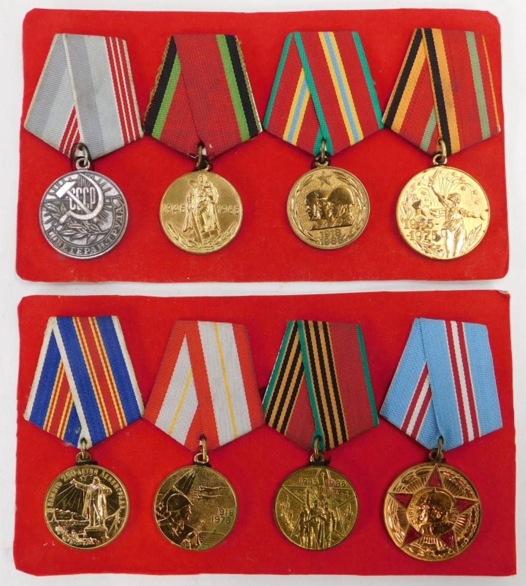A group of Soviet Union medals, with ribbons (8), together with Third Reich badges, Australian badge - Image 2 of 4