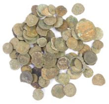 A small collection of Roman and ancient coins, probably metal detector finds, etc. (approx 80 items)