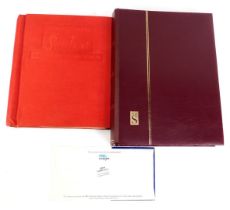 Philately. GB, European and World stamps, Definitives and Commemoratives, in two albums.