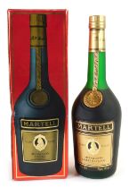 A bottle of Martell Medallion Cognac, 68cl, in presentation cardboard box.