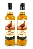 Two bottles of The Famous Grouse Blended Scotch whisky, 70cl.