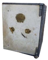 A Grove & Son of Birmingham steel safe, 82cm high, 77cm wide, 60cm deep.