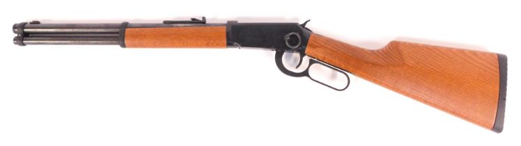 A Uramax Walter .177 calibre air rifle, with lever action, 87cm long.