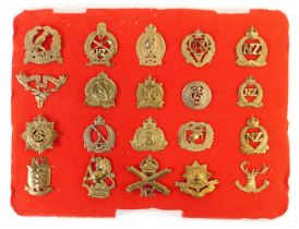 A group of New Zealand related military cap badges, to include 4th Otago regiment, 10th North Otaco