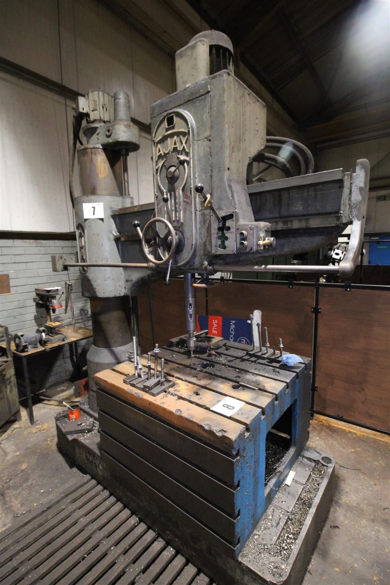 AJAX APPROX. 48INCH RADIAL ARM DRILL