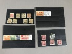 Philatelist interest - collection of Chinese stamps some with over prints