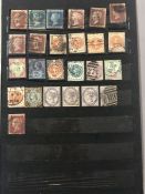 Philatelist interest - collection Victorian stamps to include Penny reds, Blues, half penny orange