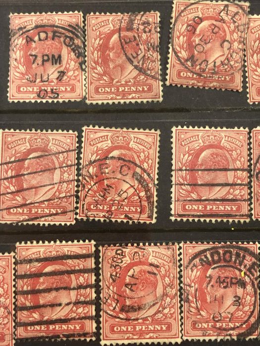 Philatelist interest - collection of one penny Edward VII penny red stamps (51) - Image 7 of 7