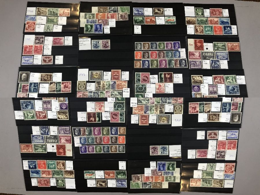 Philatelist interest - collection of 1940's German stamps