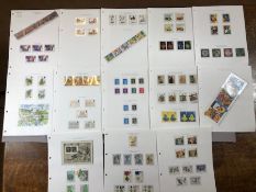 Philatelist interest - Collection of 13 sheets of British stamps