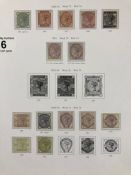 Philatelist interest - Victorian stamps (14 in total) to include half penny Green & Blue