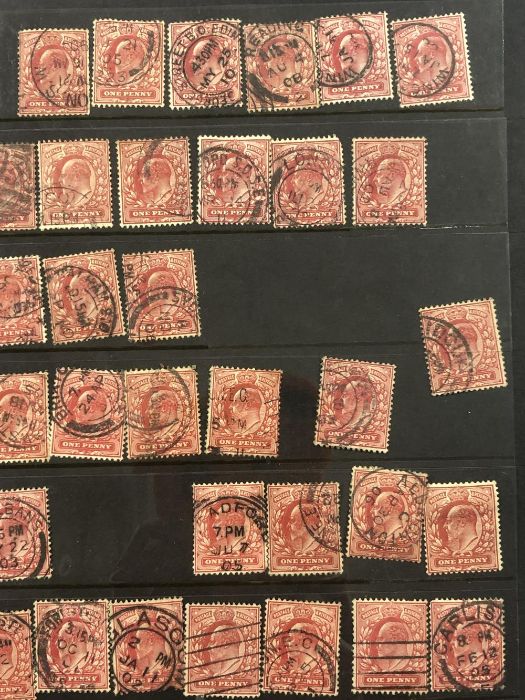 Philatelist interest - collection of one penny Edward VII penny red stamps (51) - Image 5 of 7