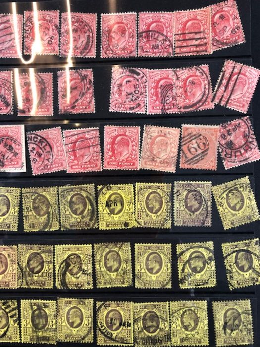 Philatelist interest - King Edward VII 3d yellow (38) & Edward VII Rose one penny stamps (27 in - Image 3 of 6