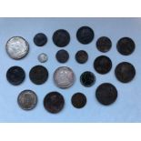 Collection of Antique silver and bronze coins (19)