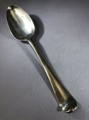 18th Century Silver London Hallmarked spoon makers mark J.M letters to reverse for L, S & E approx