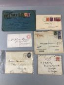 Collection of early covers with stamps of varying ages