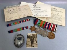 Set of four WWII medals awarded to William T Trigwell to include a trio of medals plus the Special