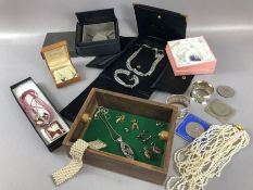 Collection of costume jewellery to include Clogau Gold, earrings, cufflinks etc