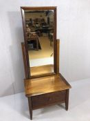 Modern bedroom dressing mirror with large drawer to base approx 70cm x 48cm x 103cm tall