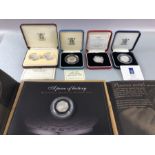 Royal Mint coinage, uncirculated proof sets £2 silver proof coins, silver proof fifty pence coins