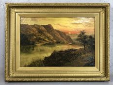 19th Century oil on canvas 'Helvellyn', signed lower left W GRAY (Possibly William Gray), approx