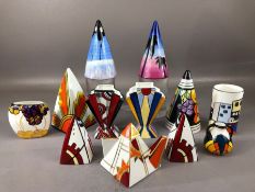 Collection of Hand painted ceramics by Brian Wood, Deborah Wood and others, all signed and some from