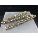 9ct Gold chain approx 55cm in length and 11.4g A/F