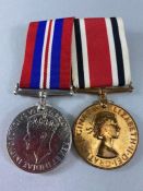 Two medals with bar and ribbons WWII War Medal and Faithful Service In The Special Constabulary