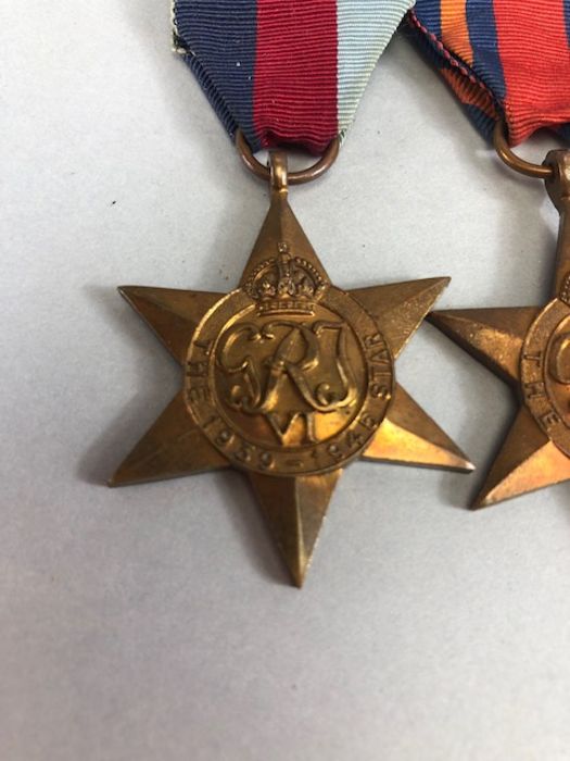 Medals: WWII medal set to include The Burma Star, Defence & War medals and the Territorial Army - Image 2 of 15