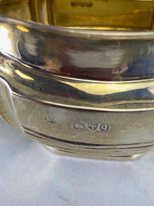 Victorian Silver hallmarked tea service comprising silver Teapot (308g), twin handled sugar bowl ( - Image 12 of 12