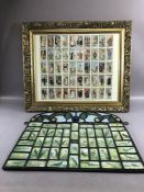 Framed Set of 50 John Players & Sons cigarette cards, 'Gilbert & Sullivan, 2nd Series of 50,