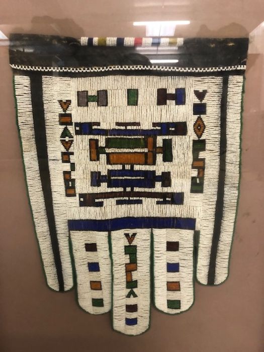 Tribal Interest: African (Zimbabwean) Ndebele beadwork Jocolo or bridal apron, with geometric - Image 2 of 16