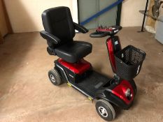 ROMA Dallas mobility scooter, with battery, in red