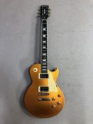 Harley Benton H3 electric guitar in metallic orange