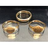 Three 9ct Gold rings A/F total weight approx 5.4g