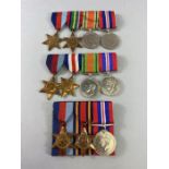 Good collection of WWII medals eleven in total with ribbons