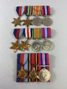 Good collection of WWII medals eleven in total with ribbons