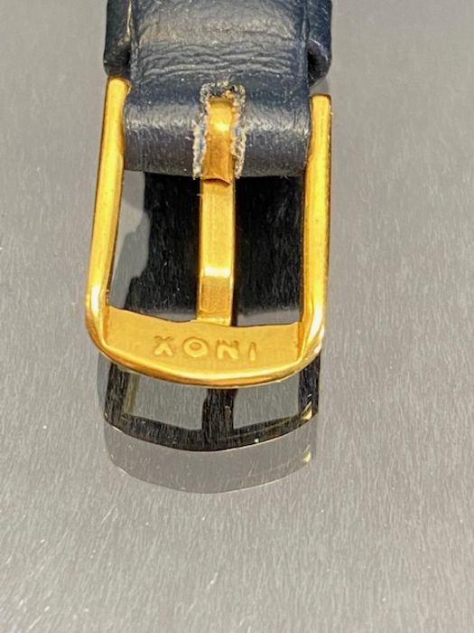 14ct Gold cased Art Deco style wristwatch, case and movement marked for The York Watch Company and - Image 5 of 18