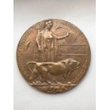 World War One Death Penny / Death Plaque 'George Charles Marley' in original box