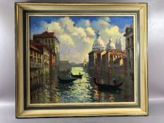 JAMES EVERETT KESSELL (British, 1915-1978), Venice scene, oil on canvas, signed and dated lower