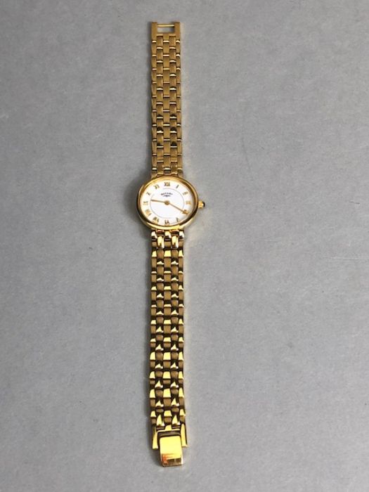 Gold plated White dial Rotary wristwatch serial 4426 - Image 4 of 11
