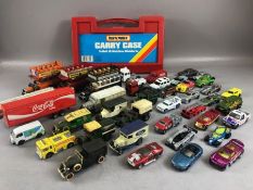 Collection of unboxed, play-worn diecast toys/vehicles to include Matchbox and Corgi. Some in