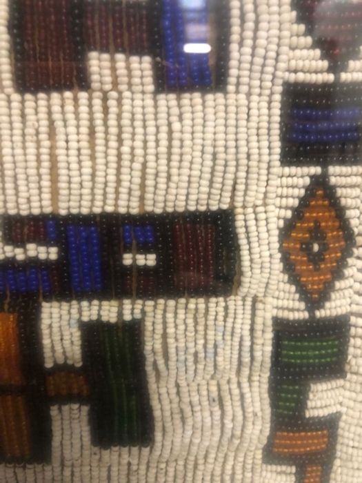 Tribal Interest: African (Zimbabwean) Ndebele beadwork Jocolo or bridal apron, with geometric - Image 8 of 16