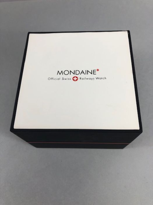 Mondaine Official Swiss Railways watch, in original box with paperwork - Image 14 of 15