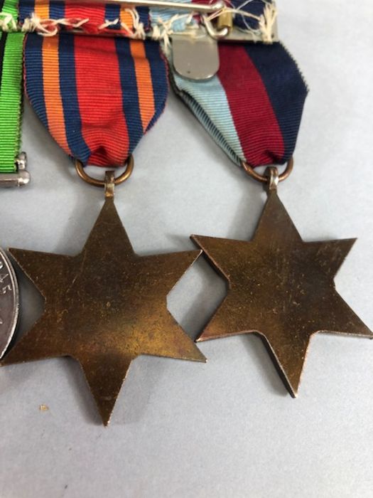 Medals: WWII medal set to include The Burma Star, Defence & War medals and the Territorial Army - Image 12 of 15