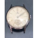 Rolex Tudor champagne dial wristwatch with subsidiary dial and stainless steal case (winds and