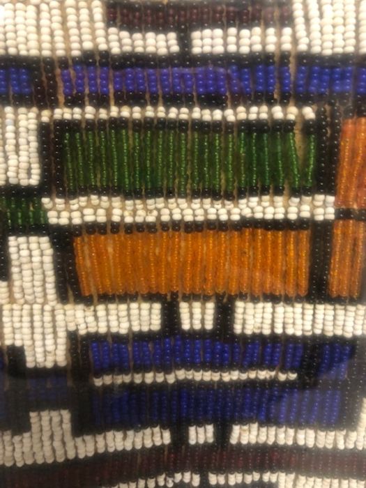 Tribal Interest: African (Zimbabwean) Ndebele beadwork Jocolo or bridal apron, with geometric - Image 4 of 16