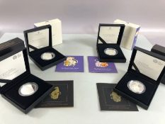 Royal Mint uncirculated coin sets to include 1oz Silver Proof coin THE YALE OF BEAUFORT 2023, 2oz